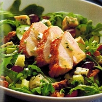 Canadian Chicken Cheese and Arugula Salad Appetizer