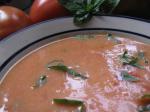 British Tomato  Gorgonzola Soup Appetizer