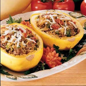 Australian Spaghetti Squash Boats 1 Appetizer