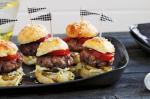 American Beef Sliders With Slaw On Soft Potato Buns Recipe Appetizer