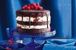 American Triple Layer Chocolate Cake With Chocolate Swirl Cream Recipe Dessert