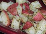 American Lemon and Garlic Grilled Baby Potatoes Appetizer