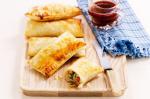 American Chicken And Vegetable Rolls Recipe Appetizer