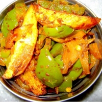 Pakistani Raw Mango Tendali Pickle Appetizer