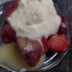 Australian Marinated Strawberries in Egg Liqueur Dessert