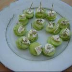 Arabic Cheese with Cucumber Appetizer