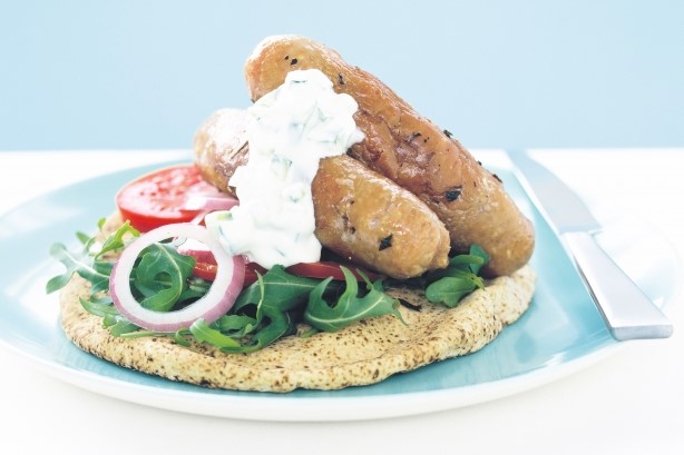 Australian Greekstyle Sausages Recipe Appetizer