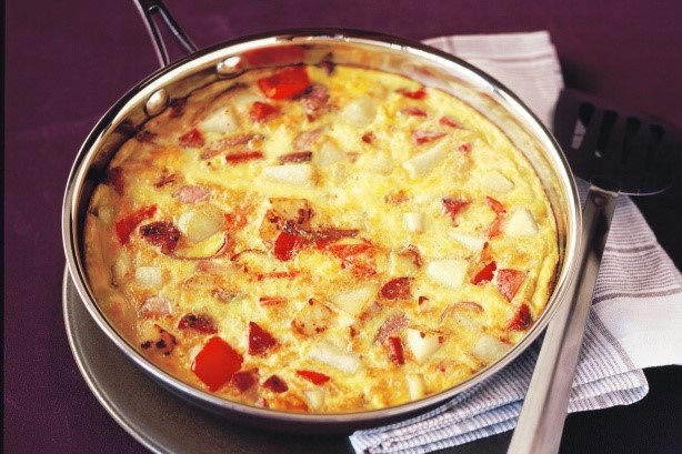 Australian Pepperoni Potato Frittata Recipe Appetizer