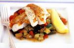 Australian Fish With Summer Vegetables Recipe Appetizer