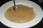 American Cheesy Bratwurst and Beer Soup Appetizer