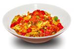 Australian Gobi Taka Tin Vegan Stirfried Cauliflower With Peppers and Tomatoes Recipe Dinner