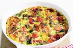 American Tomato Mushroom And Basil Frittata Recipe Appetizer