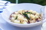 Australian Potato and Polenta Gnocchi With Gorgonzola Sauce Recipe Appetizer