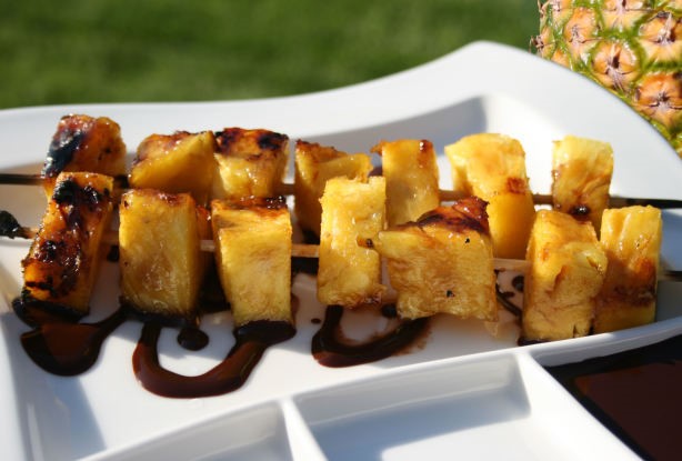 Australian Caramelized Pineapple With Hot Chocolate Sauce Dessert