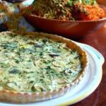 American Quiche Lactose Free to Courgettes and Dill Appetizer