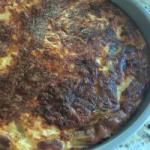 American Quiche Without Dough in the Tuna and Leeks Appetizer