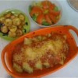 Australian Stuffed Manicotti with Beef Dinner