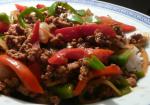 Australian Asian Ground Beef Pepper and Onion Saute Dinner