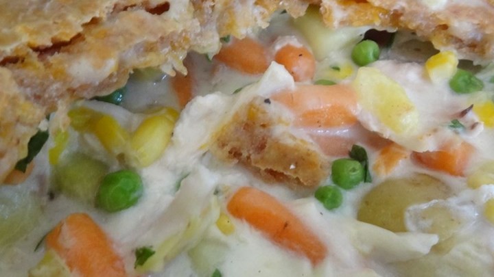 American Chicken Pot Pie with Cheddar Crust Recipe Dinner