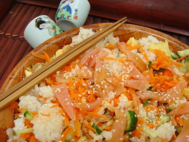 Australian Sushiroll Rice Salad Dinner