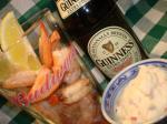 Australian A Pint of Prawns and Guinness Chaser  British Pub Grub Dinner