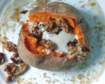 American Roasted Whole Sweet Potatoes With Maple Ginger Topping Dessert
