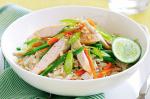 American Warm Chicken Salad With Coconut Rice Recipe Appetizer