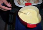 American Halloween Cheddar Fondue for the Adults Appetizer