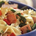 American Farfalle with Smoked Ham and Asparagus Appetizer