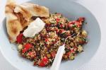 American Sweet Couscous and Lentil Salad Recipe Appetizer