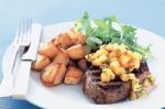 American Steak With Nectarine and Lime Salsa Recipe Dinner