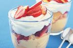 American Strawberry and Coconut Custards Recipe Dessert