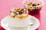 American Pomegranate And Pistachio Syrup With Yoghurt Recipe Dessert