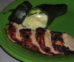 British Grilled Pork and Poblano Peppers BBQ Grill