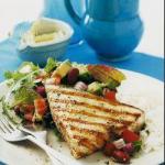 Fried Steaks of Swordfish from a Mexican Salad recipe