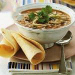 Mexican Soup with Beans Black Eyed Appetizer