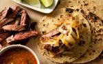 Mexican Chipotle Beef Tacos with Caramelized Onions tacos De Carne Asada Enchipotlada Recipe Appetizer