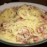 Italian Creamy Spaghetti Carbonara Dinner
