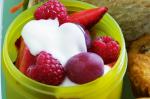 American Red Fruit Salad With Vanilla Yoghurt Recipe Dessert