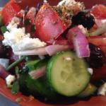 American Greek Salad choriatiki Salata Dinner
