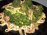 American Fantastic Skillet Beef and Broccoli Lo Mein Dinner