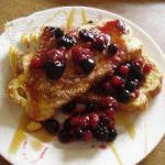 French French Toast with Fruit Breakfast
