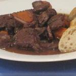 French Winter Beef Stew with Red Wine Appetizer