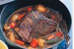 American Redwine Braised Beef With Baby Onions and Carrots Recipe Appetizer