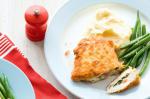 American Crispy Chicken With Prosciutto Brie And Spinach Recipe Dinner