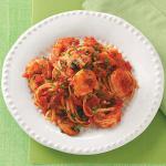American Spicy Shrimp and Peppers with Pasta Appetizer