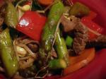 American Ginger Beef Stirfry low Fat Dinner