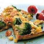 British Frittata of Salmon and Broccoli Appetizer