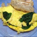 American Omelet with Feta and Spinach Appetizer