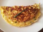 Swiss Cheese and Chive Omelet Breakfast
